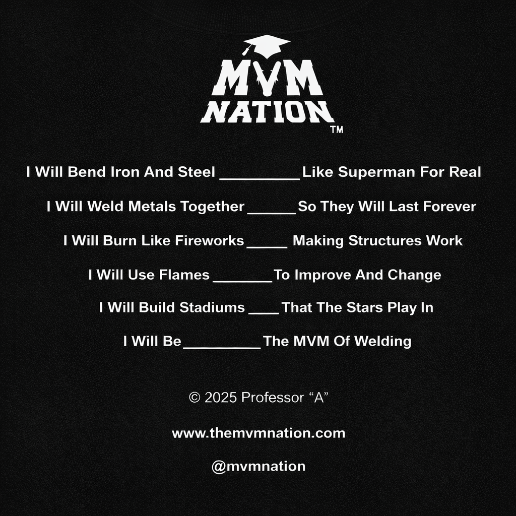 MVM Welding T-Shirt – Black (Diamond Edition)