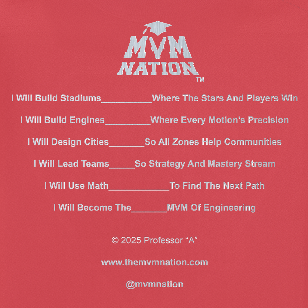 MVM Engineering T-Shirt – Red (Diamond Edition)