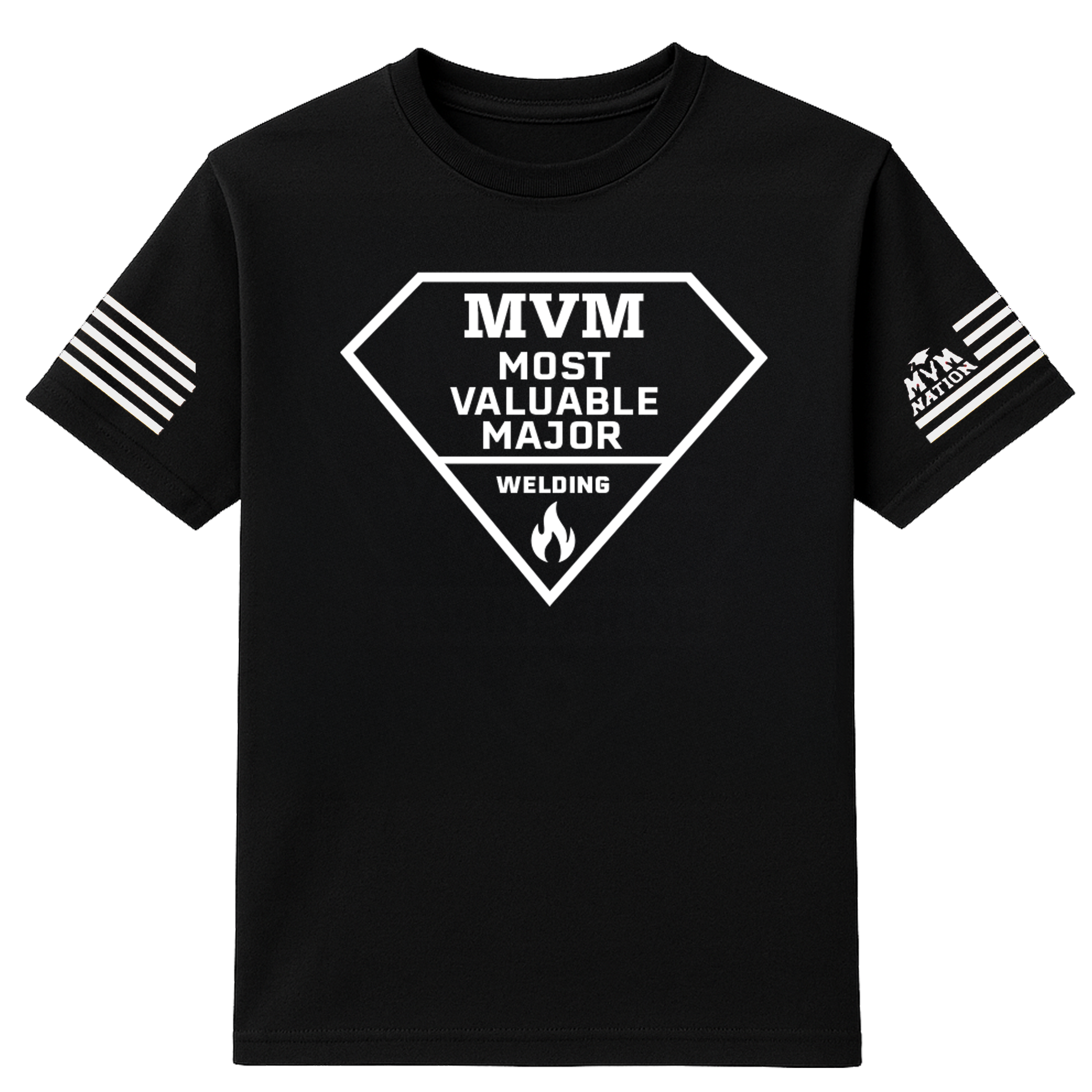 MVM Welding T-Shirt – Black (Diamond Edition)