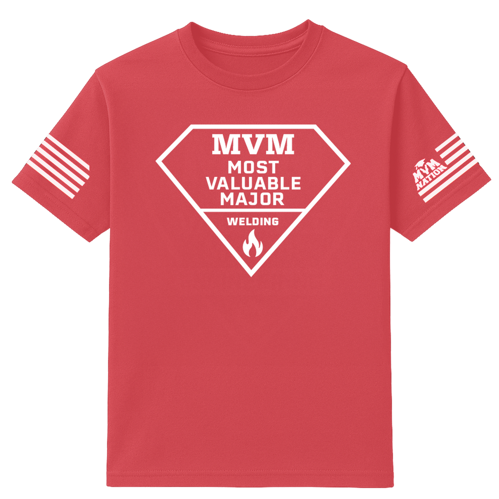 MVM Welding T-Shirt – Red (Diamond Edition)