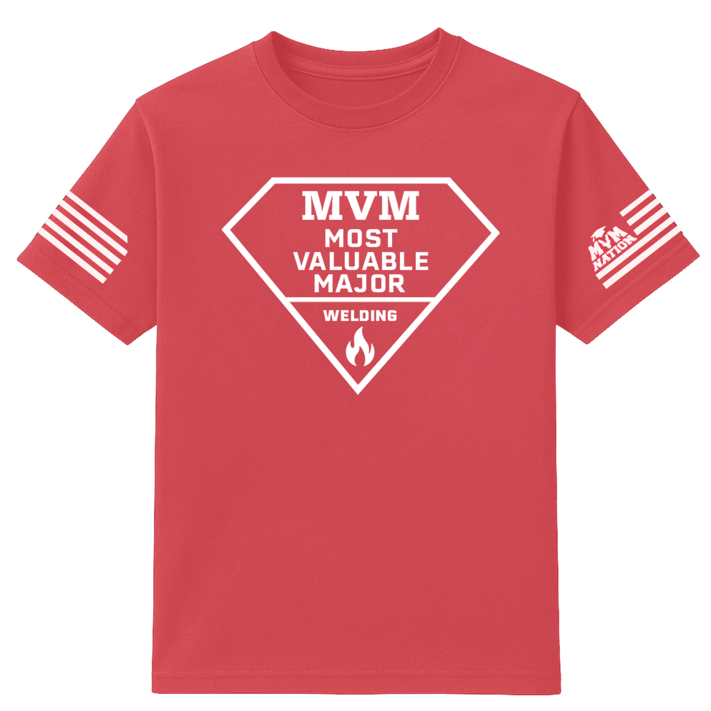 MVM Welding T-Shirt – Red (Diamond Edition)